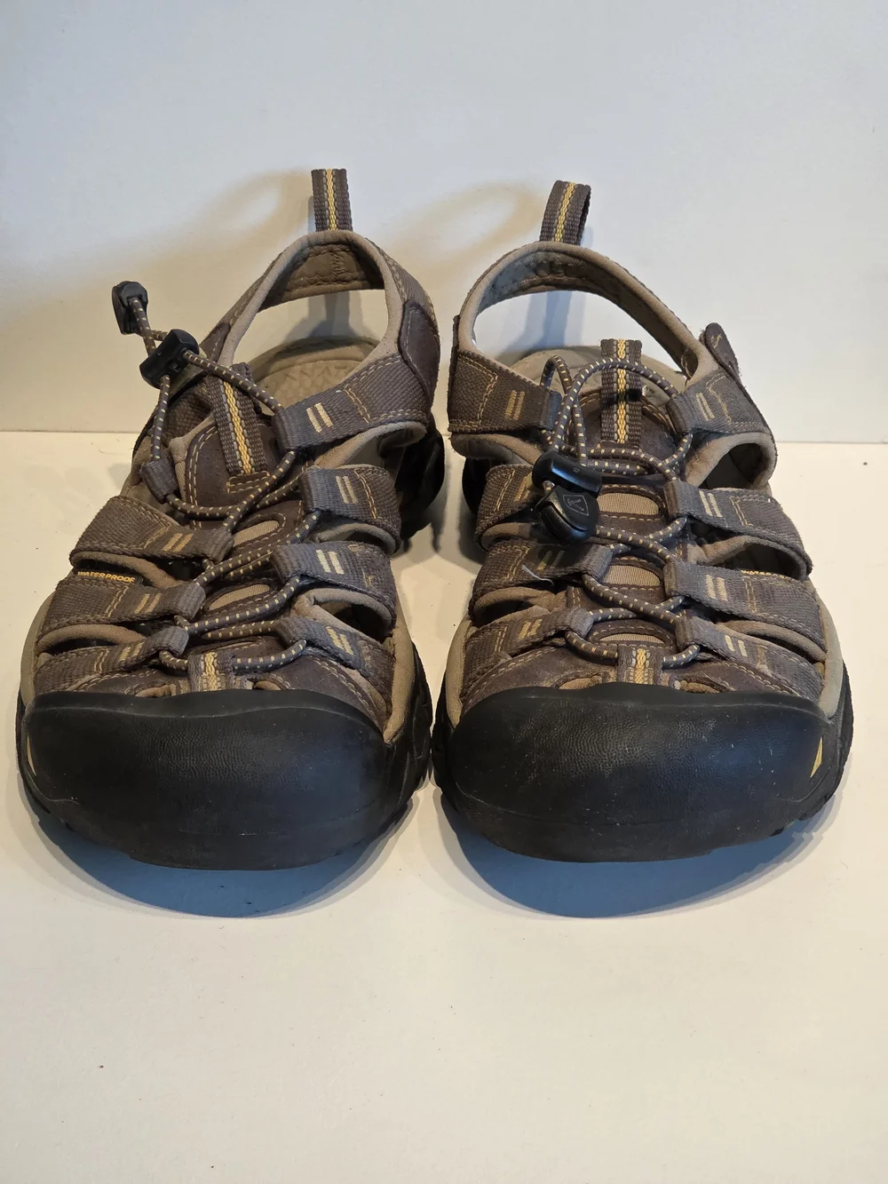Keen Sandals Men’s 8.5 Newport H2 Olive Green/Yellow Water Hiking Active Sport